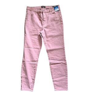 Buffalo By David Bitton Pink Havana High Rise Soft Stretch Ankle Jeans Size 10